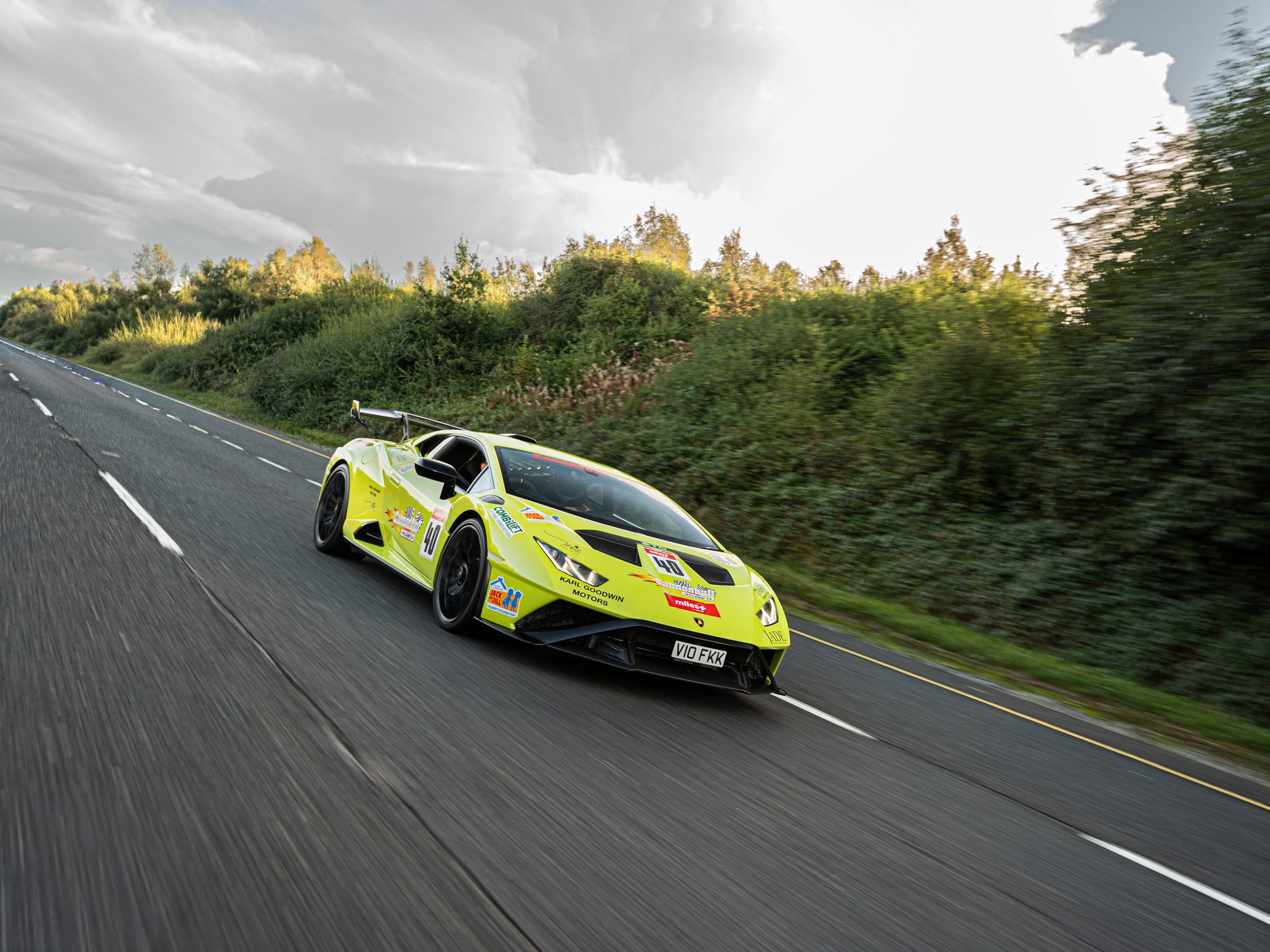 Lamborghini Huracán STO in motion